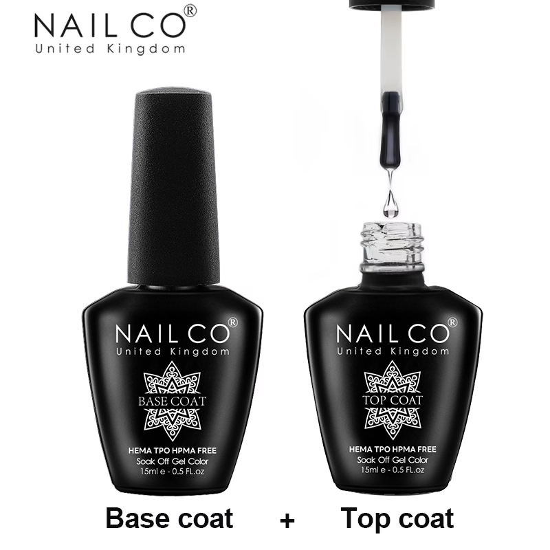 Nail Art One Piece - NAILCO 15ml Top Coat And Base