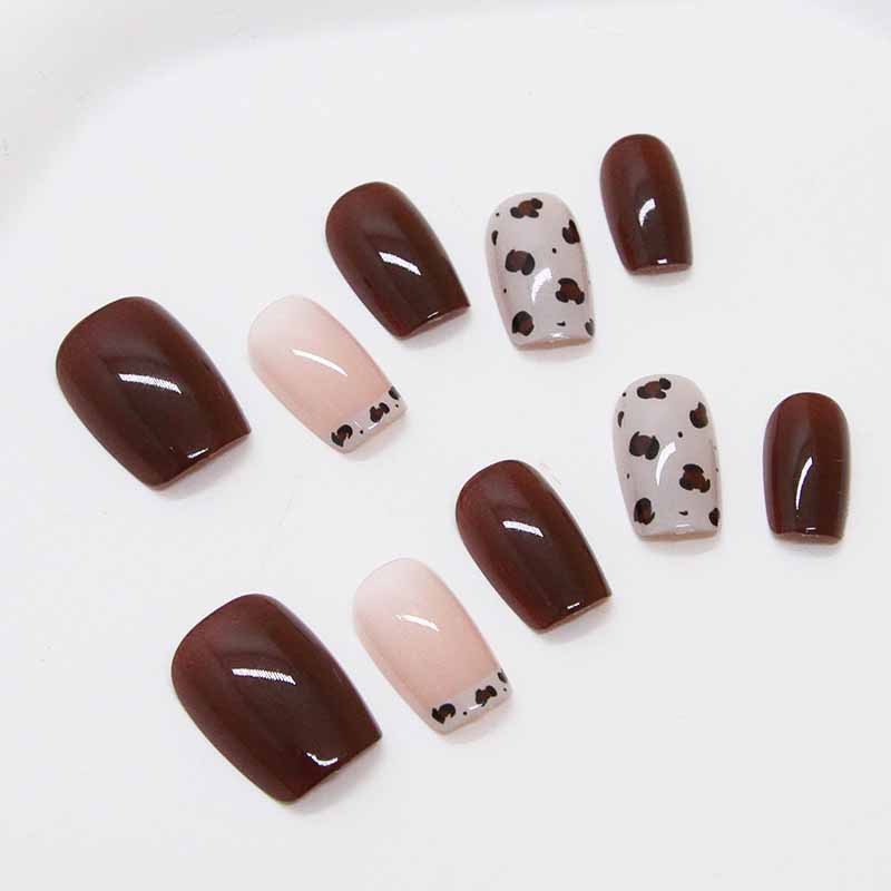 Nail Art Red Wine Cat Eye - 10 Pcs Women Wine Red Handmade