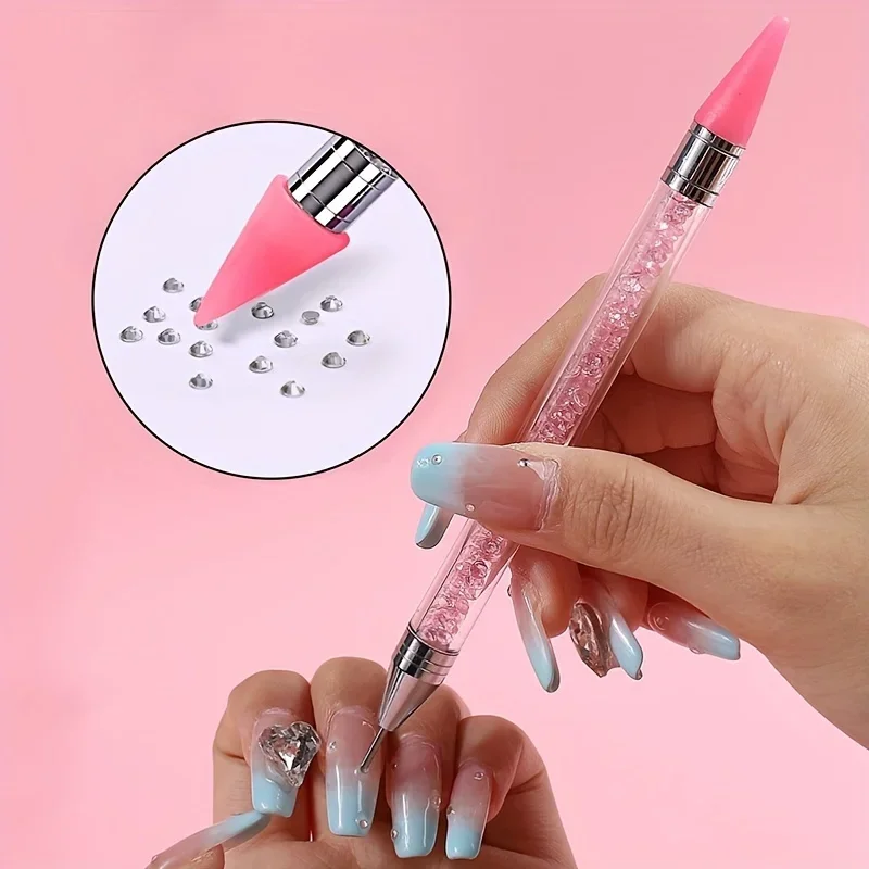 Rhinestone Nail Gem - Nails Art Brush For Manicure Double