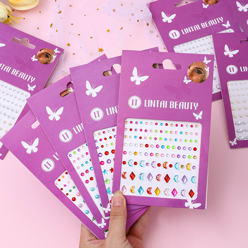 Rhinestone Nail Gem - Hot Selling Face Gems Stickers Self