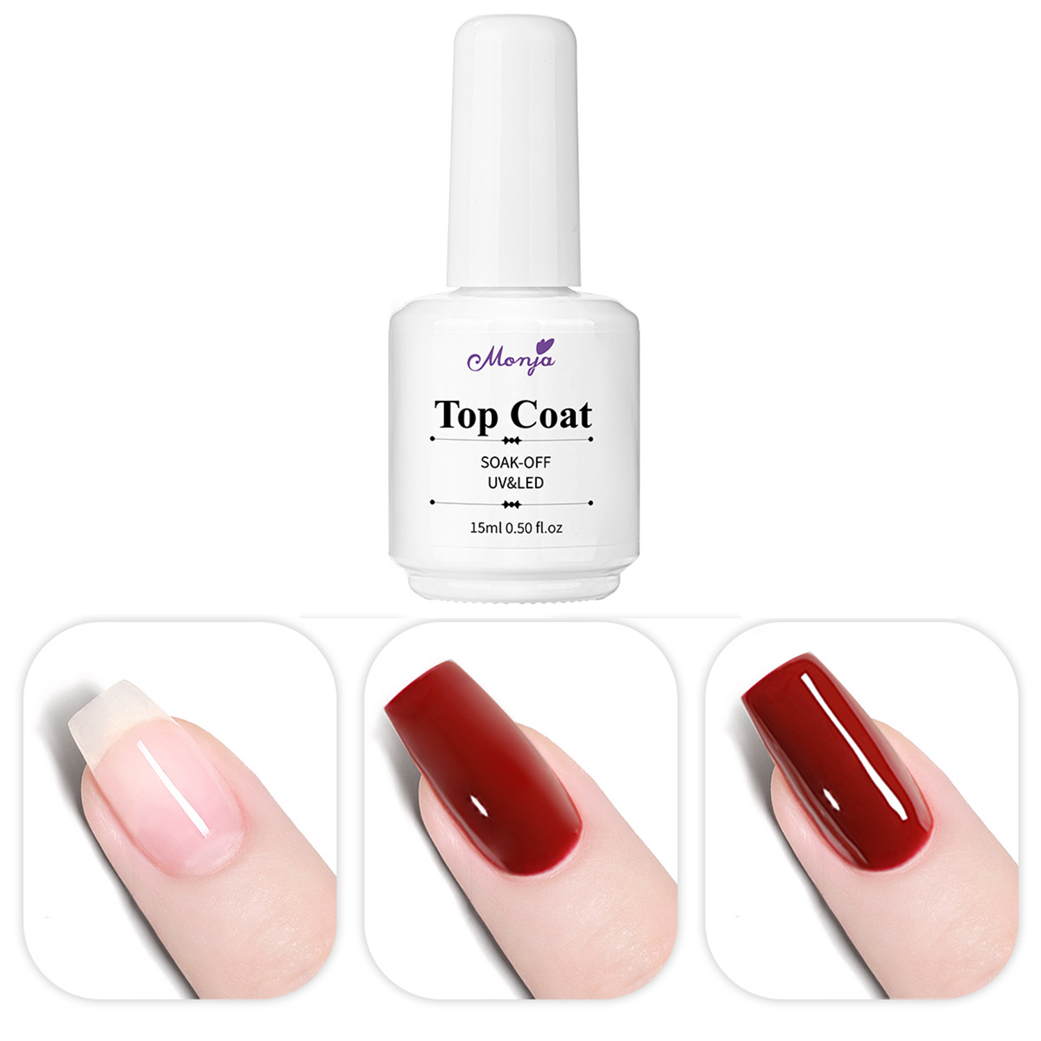 15ml Top Coat No Wipe For Gel  - Nail Art One Piece 评论和价格