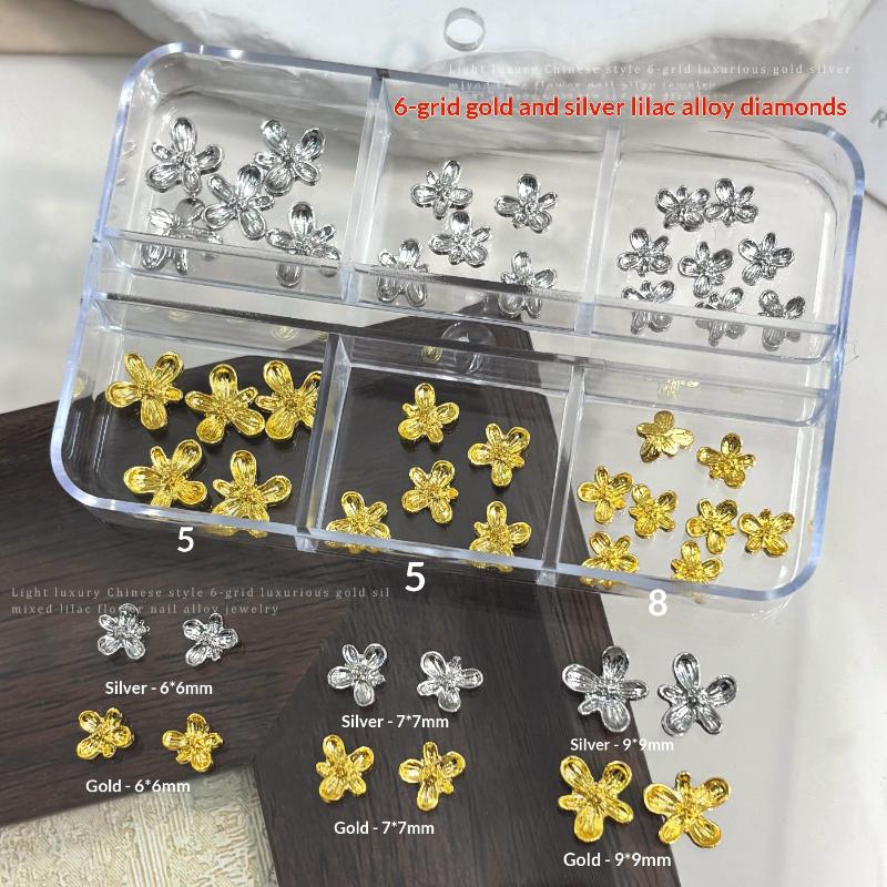 3D Alloy Nail Art Decorations  - Nail Art Lilac 评论和价格