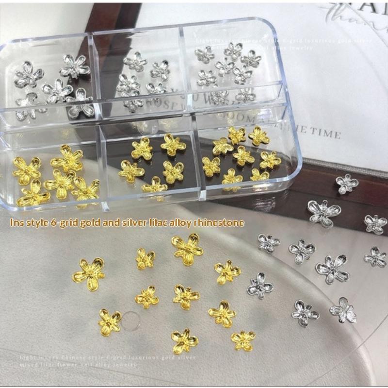 3D Alloy Nail Art Decorations  - Nail Art Lilac 评论和价格