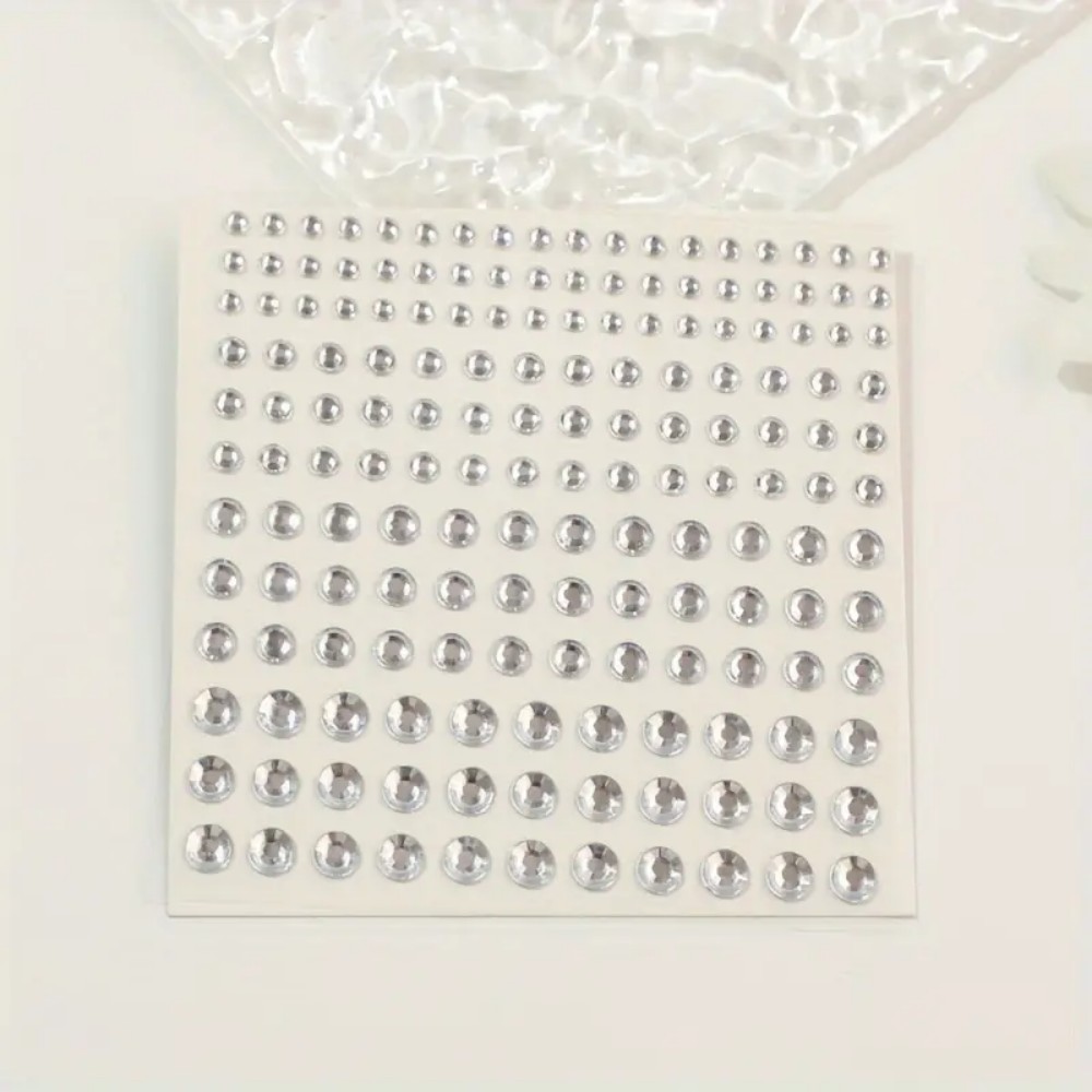 165pcs Self-Adhesive Rhineston - Rhinestone Nail Gem 评论和价格