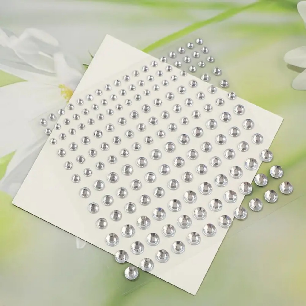 165pcs Self-Adhesive Rhineston - Rhinestone Nail Gem 评论和价格