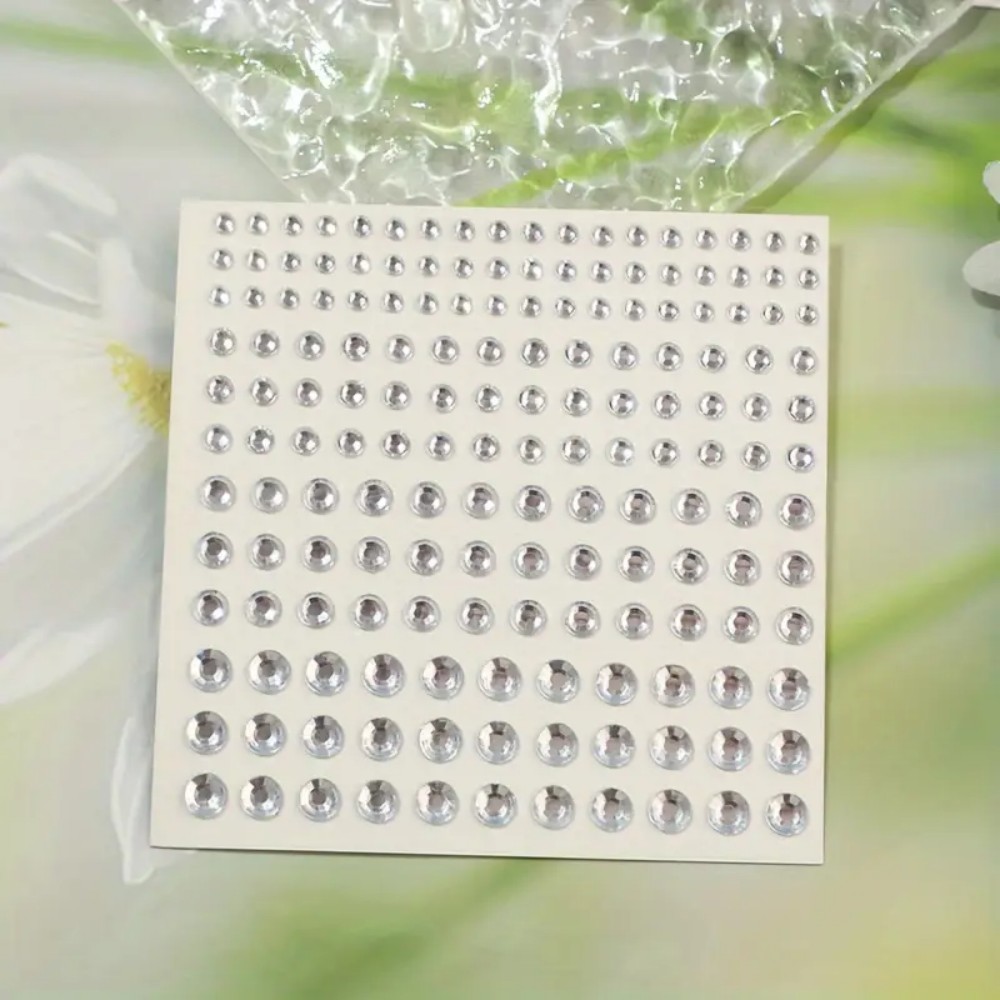 165pcs Self-Adhesive Rhineston - Rhinestone Nail Gem 评论和价格