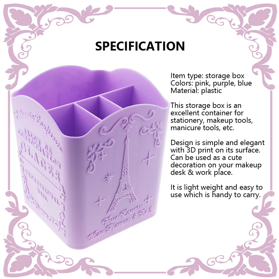 4-Compartment Nail Art Brush H - Nail Art Vector 评论和价格