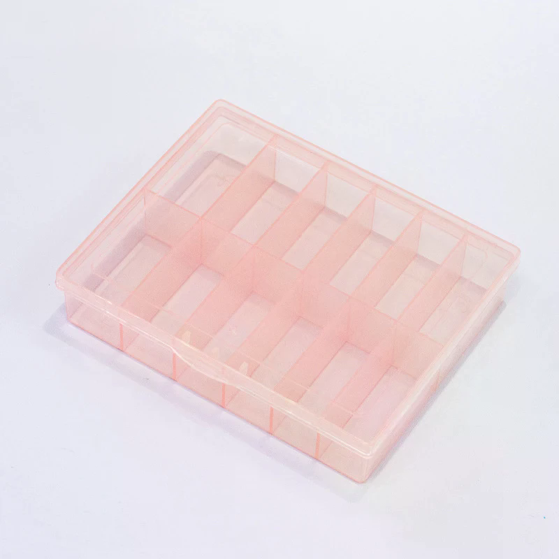 12 Grids Transparent Empty Nai - Rhinestone Nail Gem 评论和价格