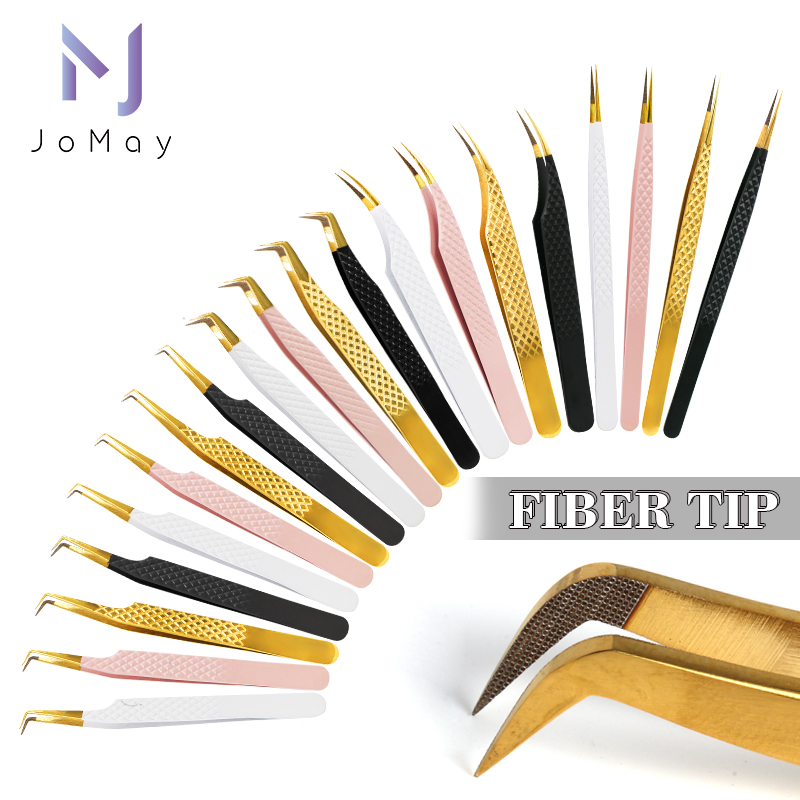 1pc Fiber Tip Tweezers Stainle - Nail Art One Piece 评论和价格