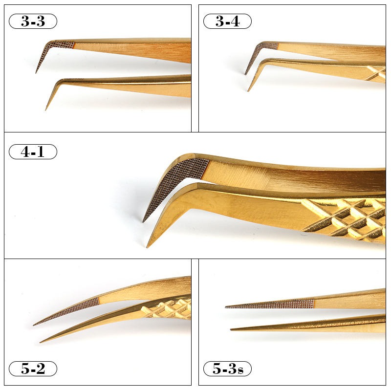1pc Fiber Tip Tweezers Stainle - Nail Art One Piece 评论和价格