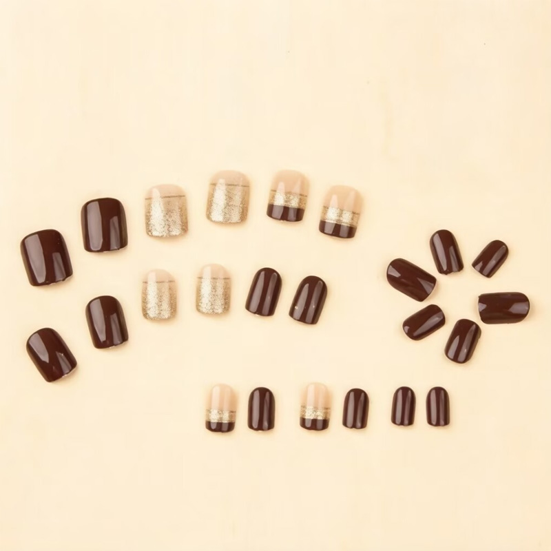 Short Square fake nails for wo - Nail Art Glossy 评论和价格