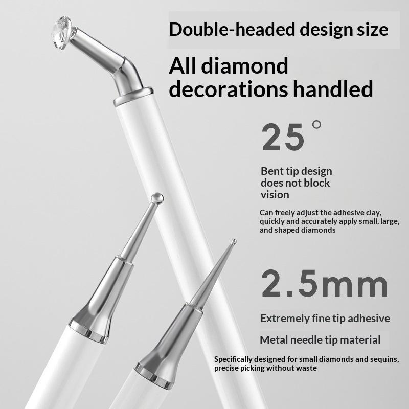 5Pcs Acrylic Handle Crystal St - Rhinestone Nail Gem 评论和价格