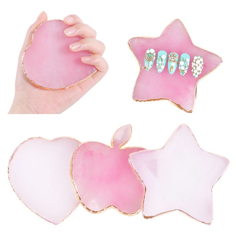 Resin Agate Stone Nail Art Pal - Nail Art Navy 评论和价格