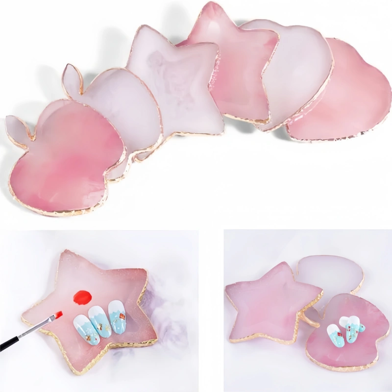 Resin Agate Stone Nail Art Pal - Nail Art Navy 评论和价格
