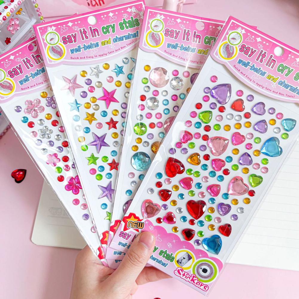Self-Adhesive Face Rhinestones - Nail Art Nail Art 评论和价格