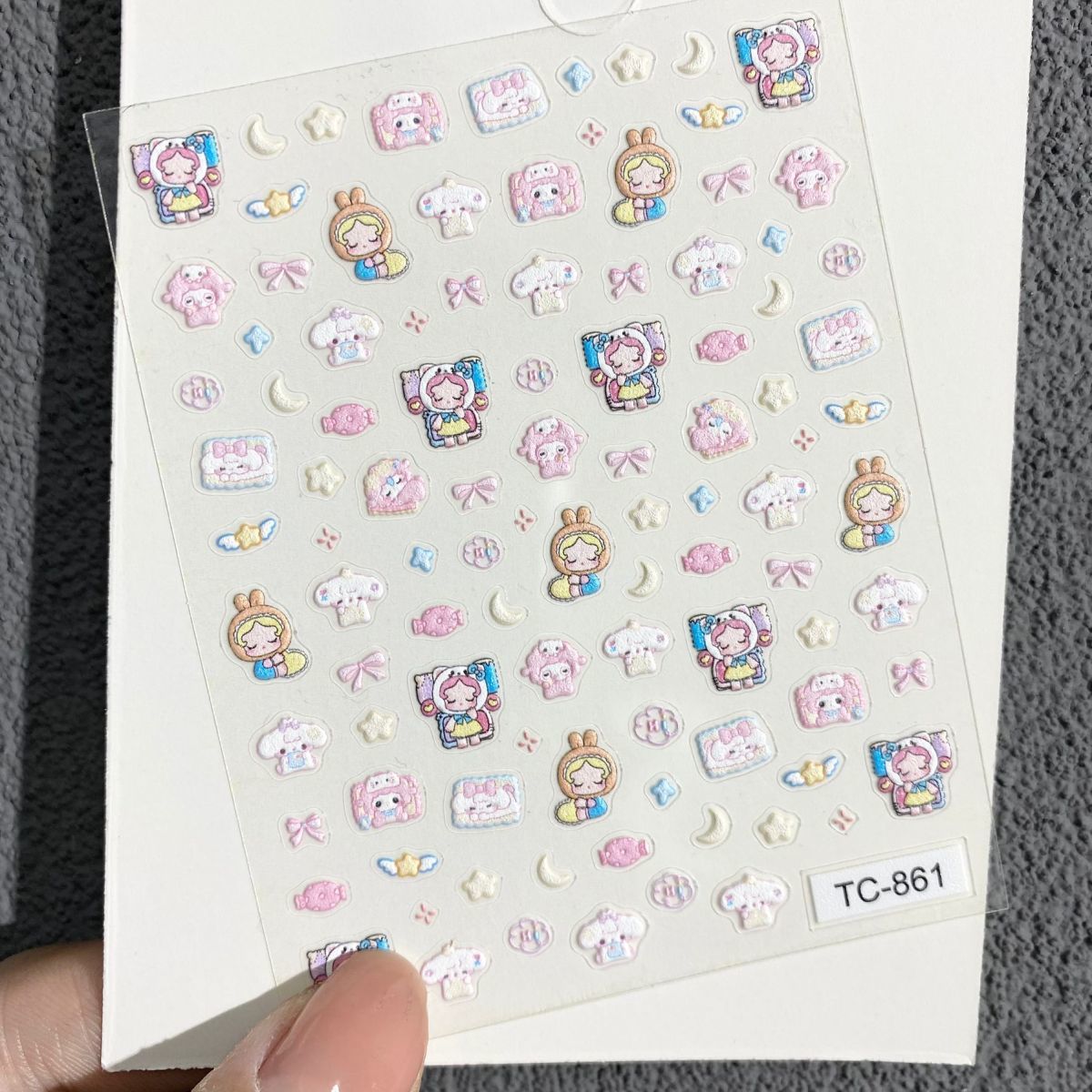 Cute Piano Lamb Relief Nail Ar - Nail Art Nail Art 评论和价格