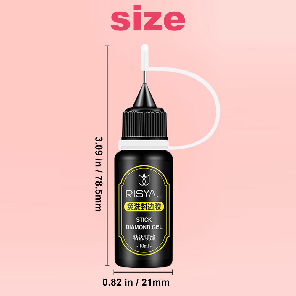 Nail Rhinestone Glue，3D Gel St - Rhinestone Nail Gem 评论和价格