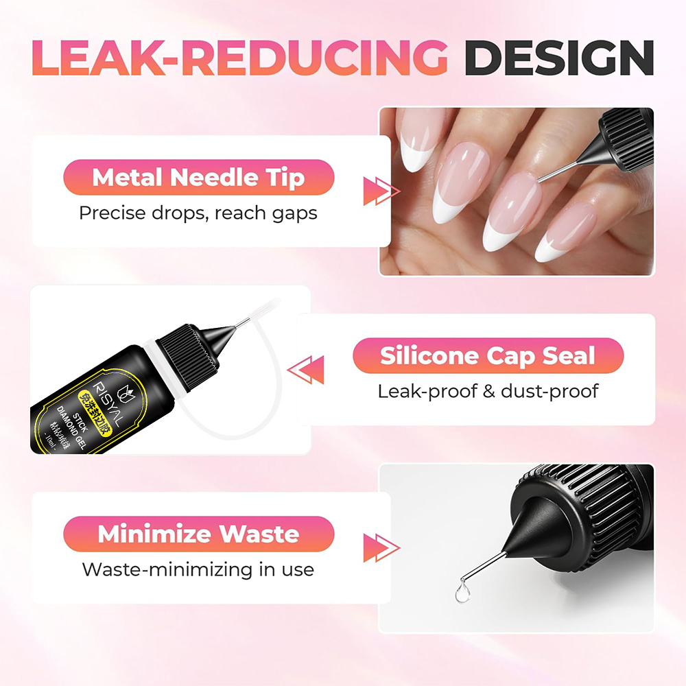 Nail Rhinestone Glue，3D Gel St - Rhinestone Nail Gem 评论和价格