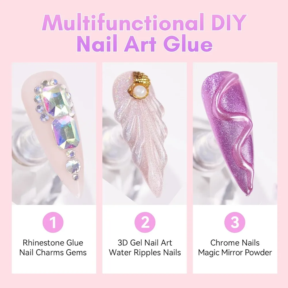 Professional Nail Art Glue Rhi - Rhinestone Nail Gem 评论和价格