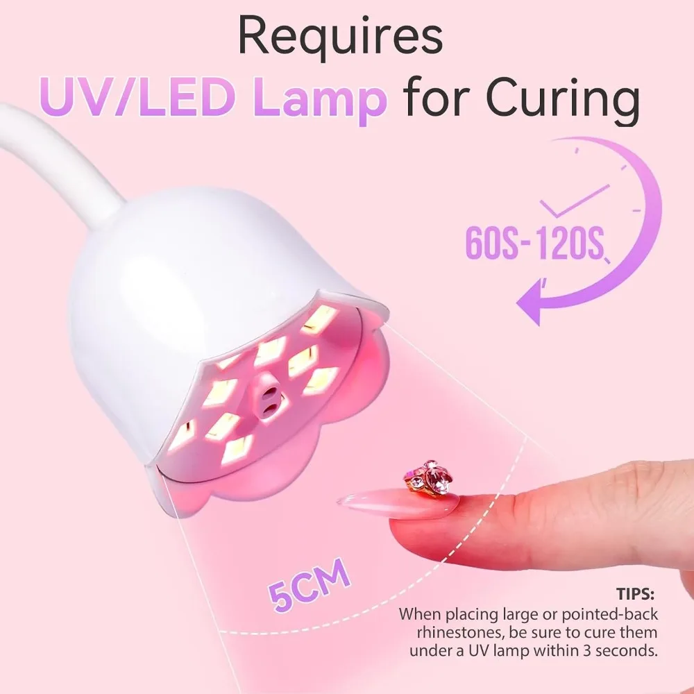Professional Nail Art Glue Rhi - Rhinestone Nail Gem 评论和价格