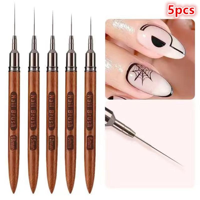 5 Piece Nail Art Liner Brush S - Nail Art One Piece 评论和价格