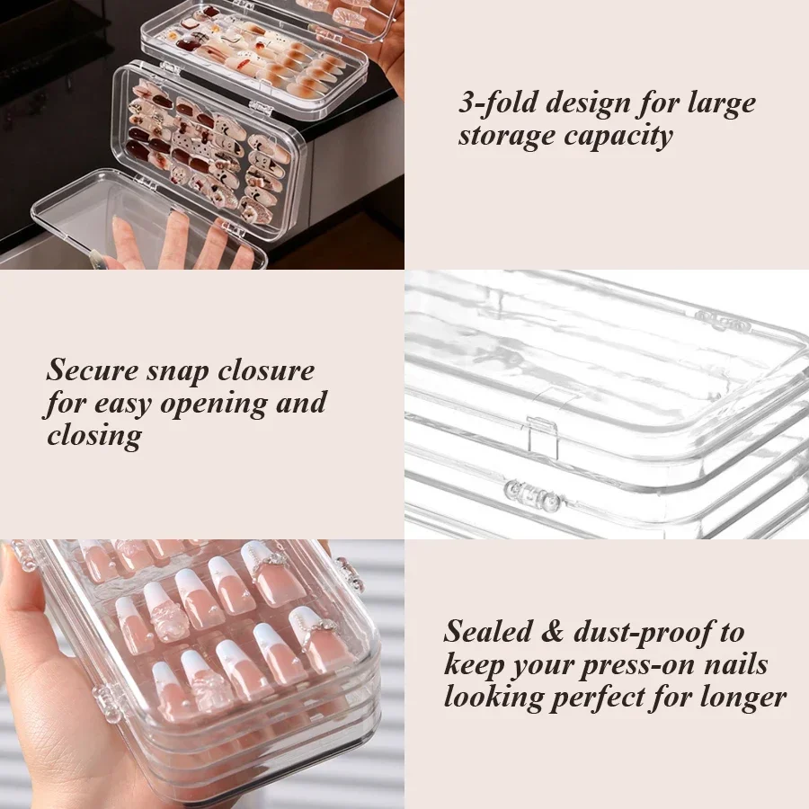 Clear Foldable Press On Nail S - Nail Art Vector 评论和价格