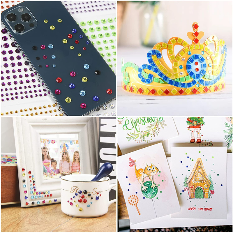 Self Adhesive Rhinestone Gem S - Rhinestone Nail Gem 评论和价格