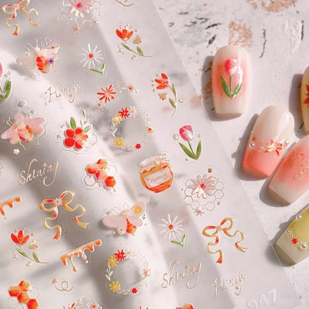 5D Flowers Bird Butterfly Nail - Nail Art Lilac 评论和价格