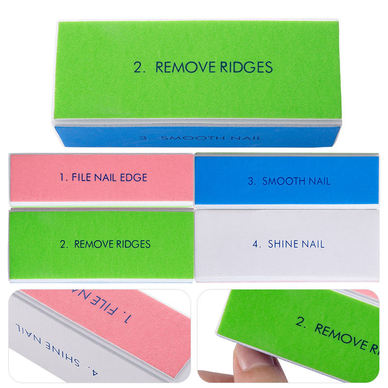 5/10pcs Nail Buffer Block 4 St - Nail Art Glossy 评论和价格