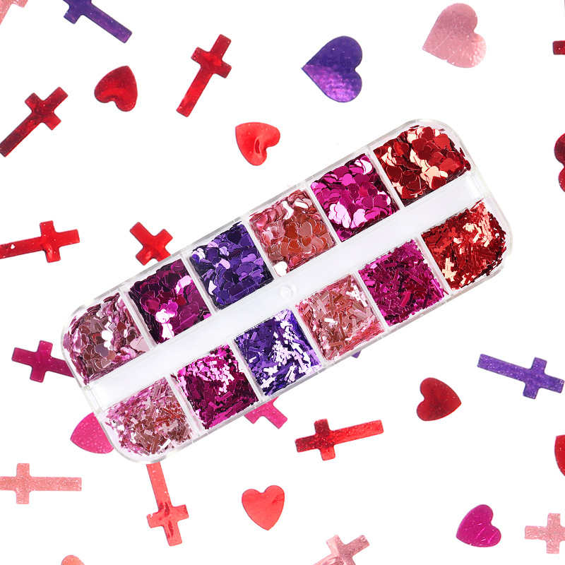 Mix Color Fluorescent Butterfl - Nail Art Glossy 评论和价格