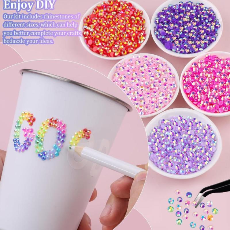 15 Colors Resin Rhinestone Bed - Rhinestone Nail Gem 评论和价格
