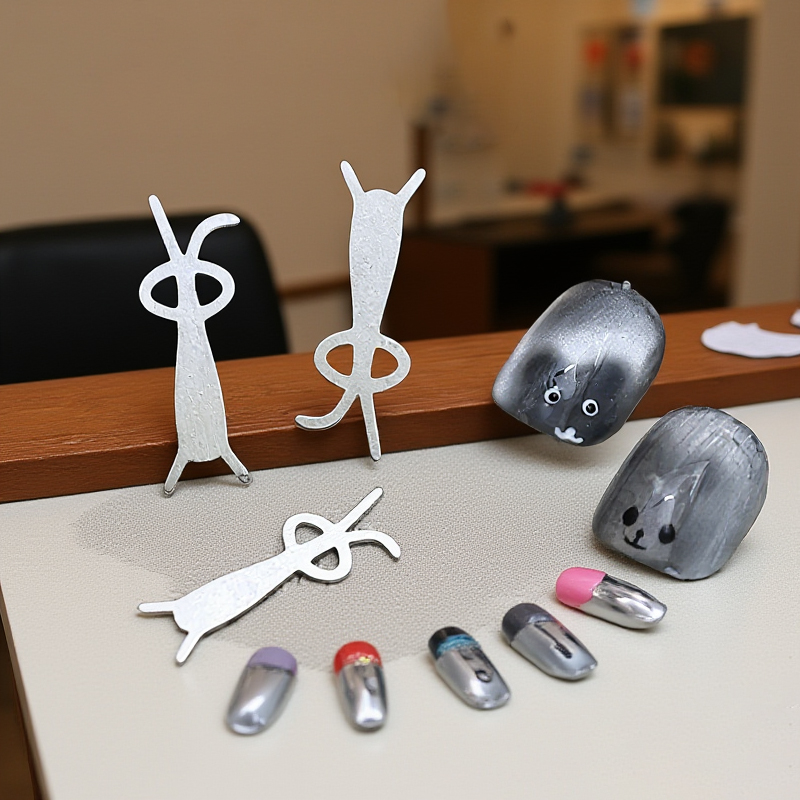 5PCS Rabbit Bear Cat Eye Magne - Nail Art One Piece 评论和价格