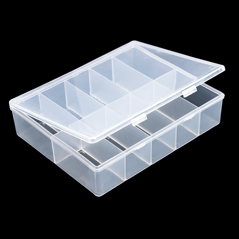10 Grids Empty Clear Storage B - Rhinestone Nail Gem 评论和价格