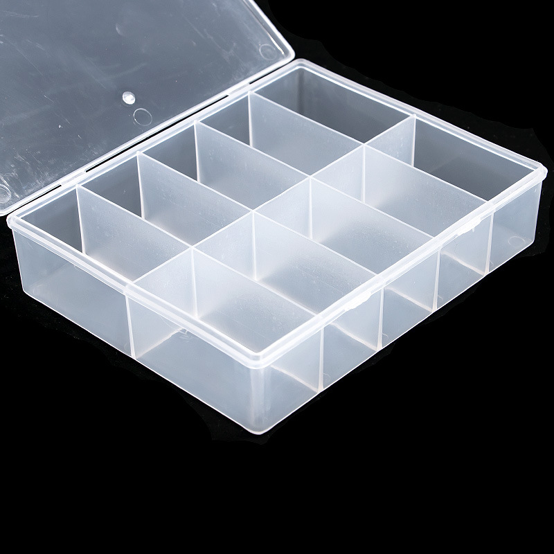 10 Grids Empty Clear Storage B - Rhinestone Nail Gem 评论和价格