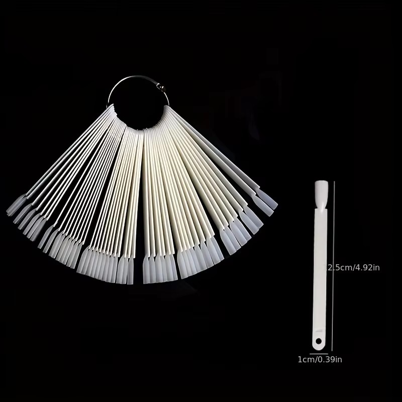50 Nail Sample Sticks with Rin - Nail Art Navy 评论和价格