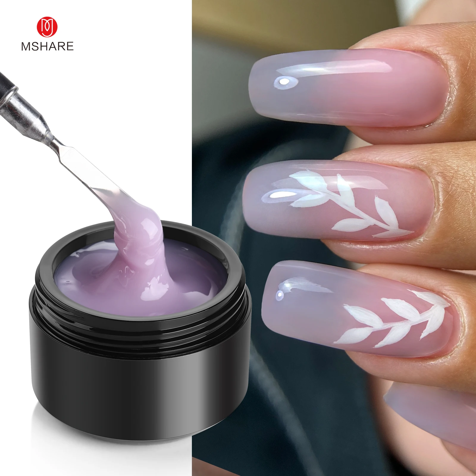 MSHARE Purple Lilac Builder Ex - Nail Art Lilac 评论和价格