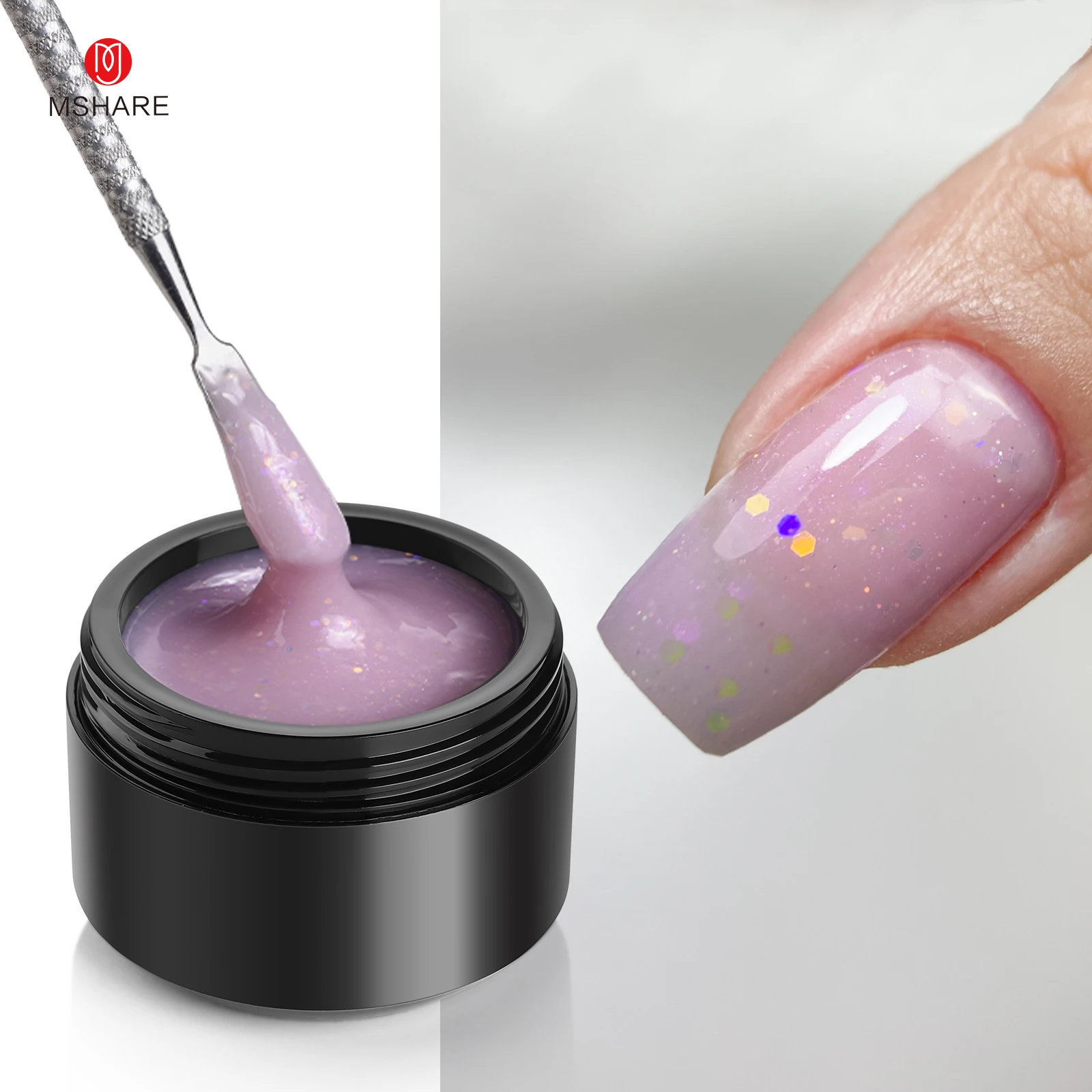 MSHARE Purple Lilac Builder Ex - Nail Art Lilac 评论和价格