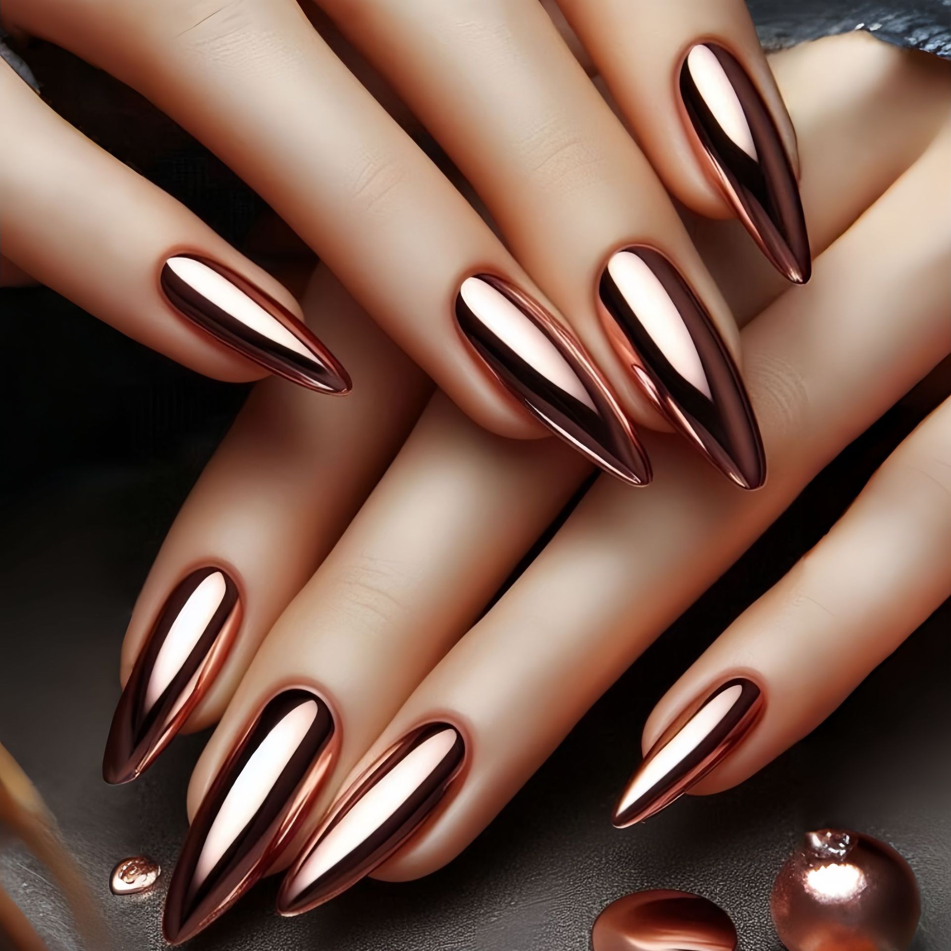 Medium fake nails for women  g - Nail Art Glossy 评论和价格