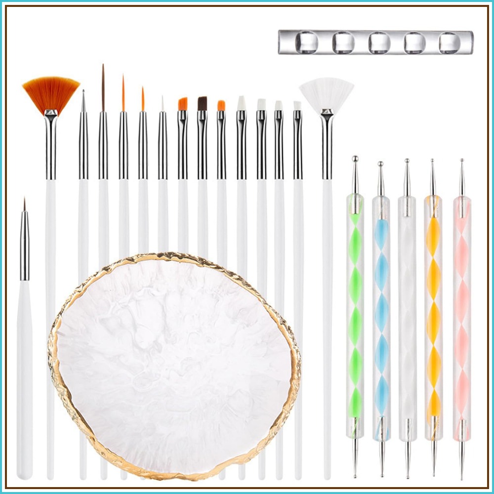Nail Art Brush 22 Piece Set, 2 - Nail Art One Piece 评论和价格