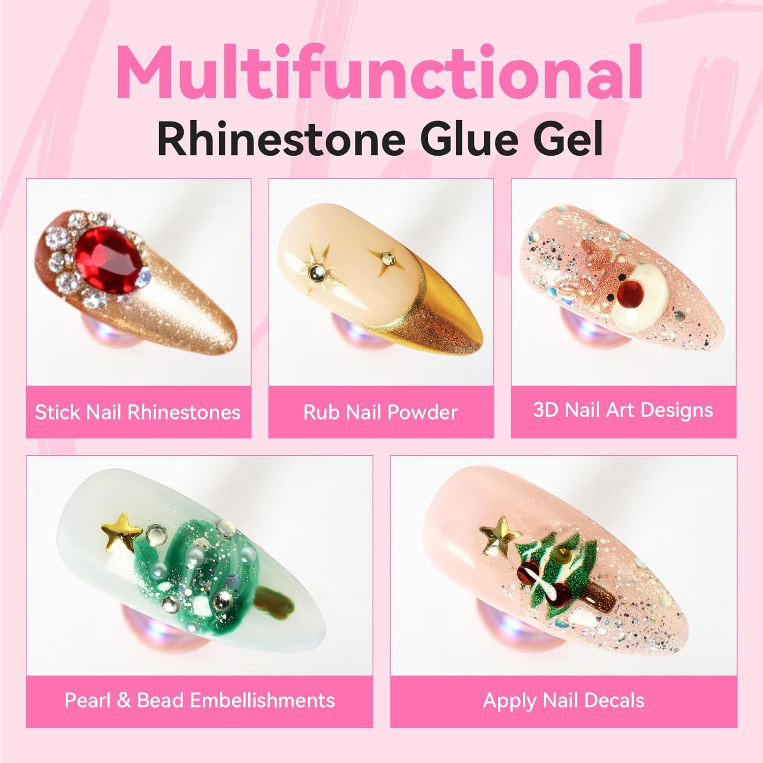 4Pcs Makartt Nail Rhinestone G - Rhinestone Nail Gem 评论和价格