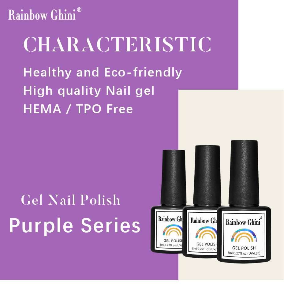 Rainbow Ghini 8ml Purple Serie - Nail Art Lilac 评论和价格